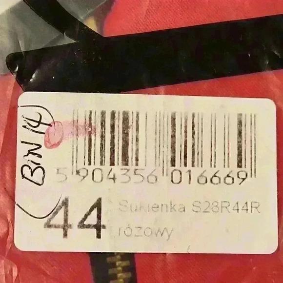 NEW NWT nife Intriguing dress with zip on the back, Pink, Size 12 - Picture 9 of 11